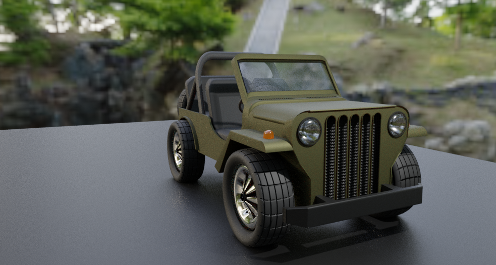 Basic Jeep car model preview image 1